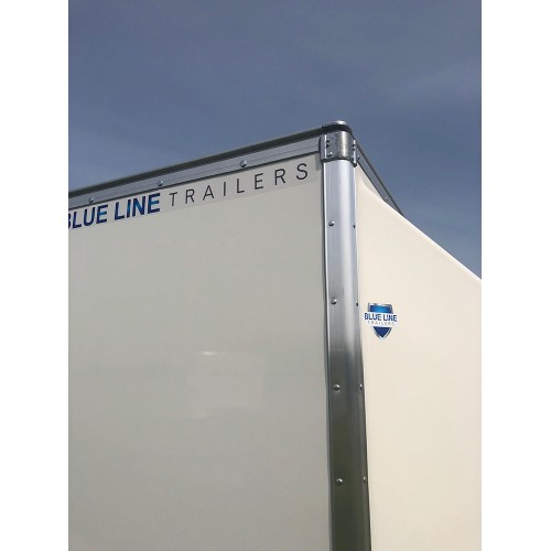 Blue Line 8' x 5' x 6' Trailer Single Axle, Braked, Roller Shutter, 1300kg