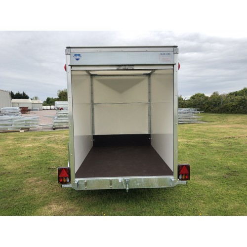 Blue Line 8' x 5' x 6' Trailer Single Axle, Braked, Roller Shutter, 1300kg