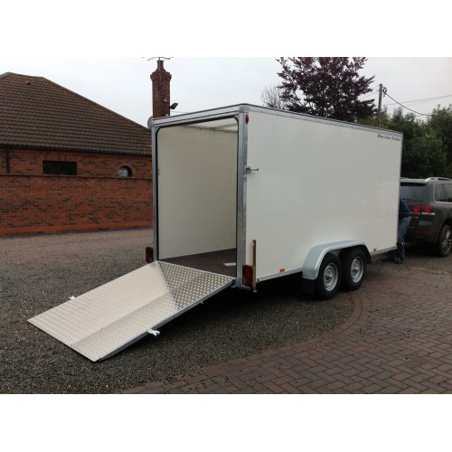 14'x6'x6'6" Tandem Axle Box Van Drop Down Tail Gate
